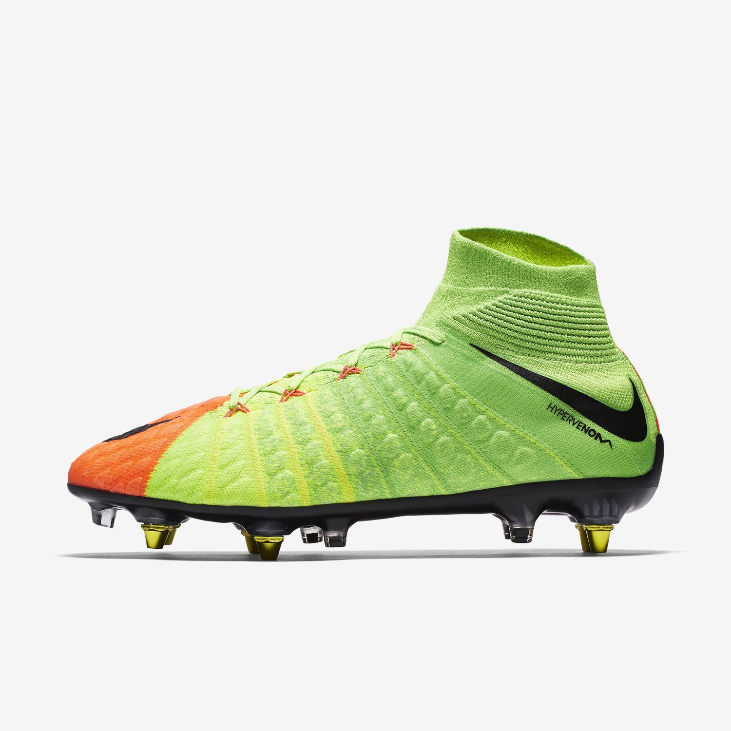 ποδοσφαιρικα παπουτσια ανδρικα Nike Hypervenom Phantom 3 DF SG-PRO Anti-Clog πρασινο/πορτοκαλι/μαυρα